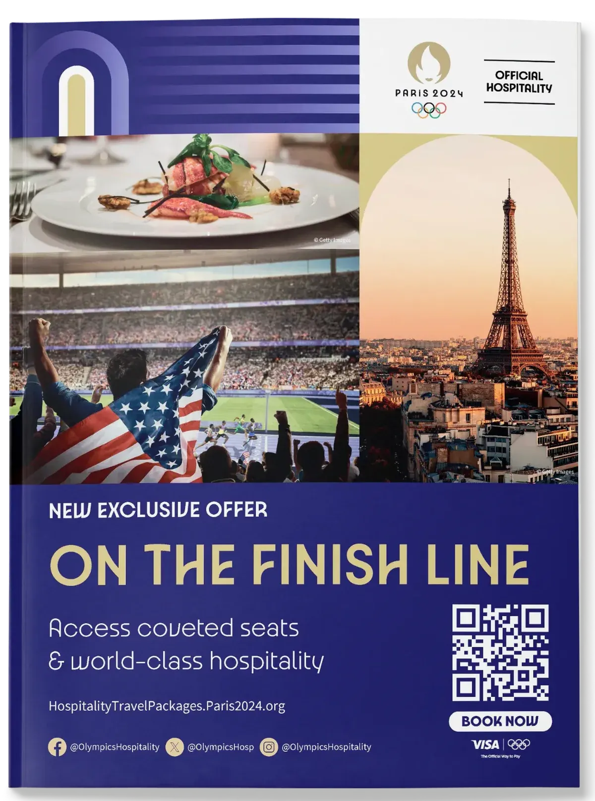 Publicité magazine Paris 2024, natation